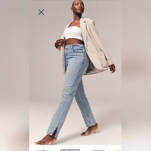 Abercrombie & Fitch Curve Love 29S Ultra High Rise Straight Jean